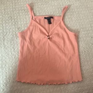 Forever 21 Crop Top in the color Salmon, size Medium